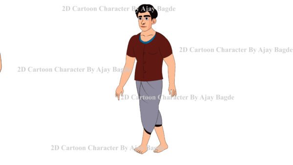 Animated Young Man Character 4 Poses (Adobe Animate Vector) - Image 3