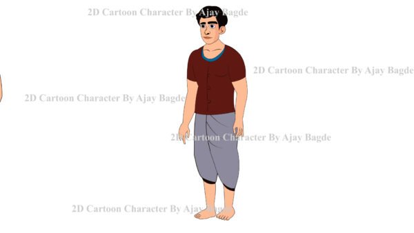 Animated Young Man Character 4 Poses (Adobe Animate Vector) - Image 5