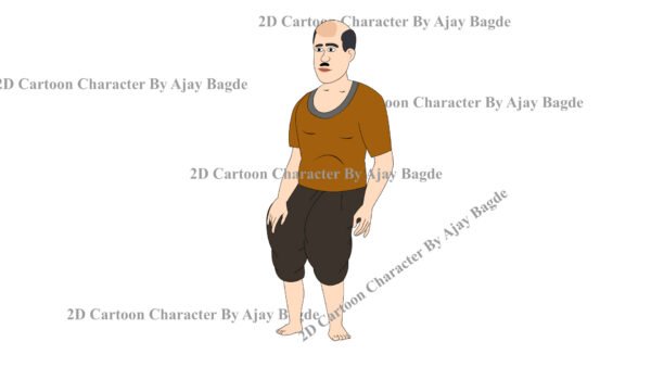 Animated Grandfather Character 5 Poses (Adobe Animate Vector) - Image 6