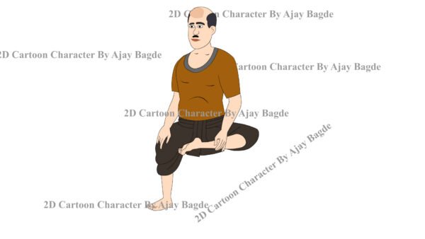 Animated Grandfather Character 5 Poses (Adobe Animate Vector) - Image 5