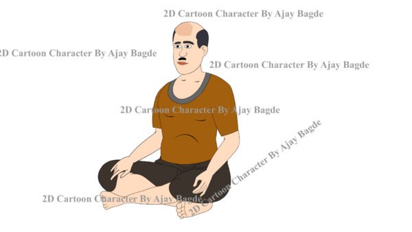 Animated Grandfather Character 5 Poses (Adobe Animate Vector) - Image 4