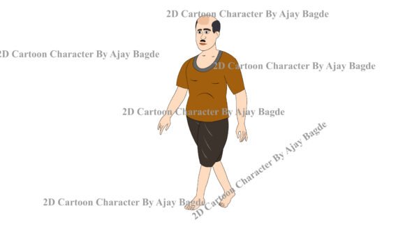 Animated Grandfather Character 5 Poses (Adobe Animate Vector) - Image 2