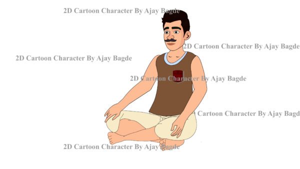 Animated Poor Man Character 4 Poses (Adobe Animate Vector) - Image 5