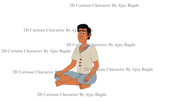 Man Character 4 Poses (Adobe Animate Vector) - Image 4