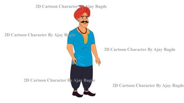 Sarpanch Character 5 Poses (Adobe Animate Vector) - Image 6